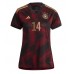 Germany Jamal Musiala #14 Replica Away Stadium Shirt for Women World Cup 2022 Short Sleeve